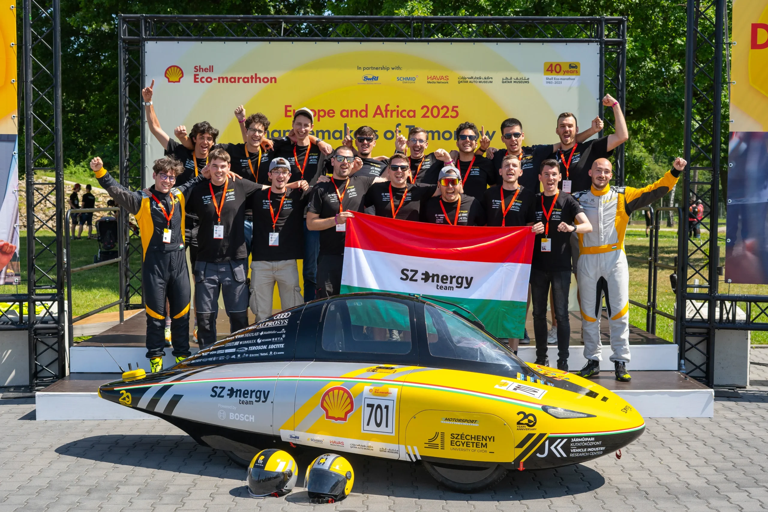 Shell Eco Marathon 2025 Nyertes Csapatkép
